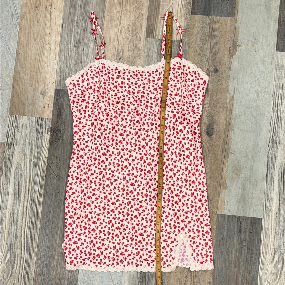 Cherry Lace Trim Slip Dress - Picture 6 of 6